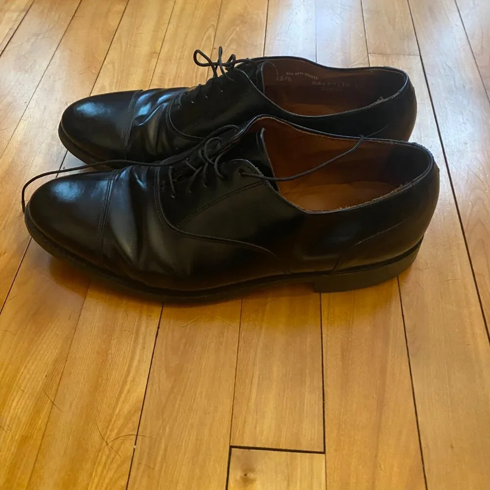 Bostonian‎ Classics Black Leather Oxford Cap Toe Size 9.5 D/B Oxford. 26081